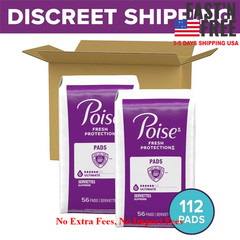 Incontinence Pads for Women, 6 Drop Ultimate Absorbency, Regular Length, 112