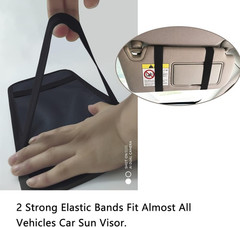 Handicap Placard Holder for Auto, 1 PCS Black Visor Placard Holder, Handicap Pla