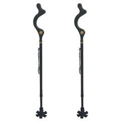 Walking Stick Aluminium Lightweight Easy Folding Metal Non-Slip Adjustable Cane