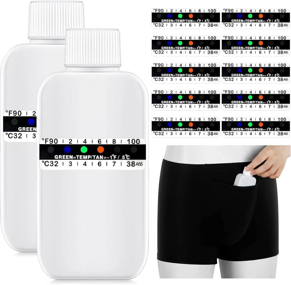 13 Pcs Urine Test Complete Kit Includes 1 Lining Pocket Boxer Briefs 2 Portab.M