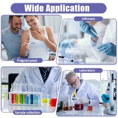 200x Vasos desechables de plástico para muestras de orina de 40 ml