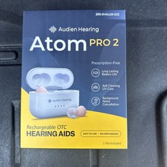 Audien Hearing Atom Pro 2 Rechargeable OTC Hearing Aids… FREE S&H!