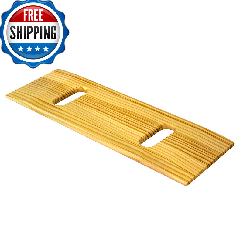 Fablife Deluxe Hardwood Transfer Board For Easy Patient Transfer Slide Assist