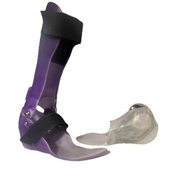 AFO Orthosis Cusom Purple- Kids- Hard Plastic – Foot Ankle Brace- Right Foot