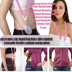 Comfortable Adjustable Shower Lanyard for Mastectomy Drain Management – 2 Pack