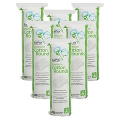 ForPro Professional Collection Premium Cotton Rounds, 100% Cotton, Non-Tearing,