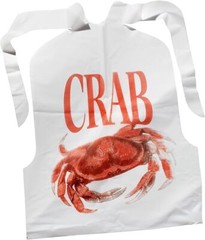 100 Pack Disposable Adult Crab Bibs, Lightweight Soft Comfortable Bibs 16″ x 20″