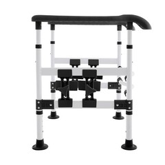 Height/Width Adjustable Toilet Safety Rail for Elderly Steel Frame Max.330 lbs