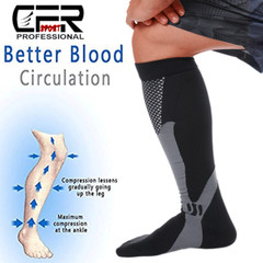 1-3 Pairs Copper Compression Socks 20-30mmHg Graduated Support Mens Womens S-XL