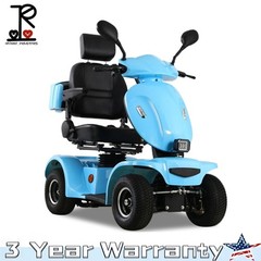1000W 4-Wheel Heavy Duty Mobility Scooter for Seniors 500lbs 48V/20A 33 Miles