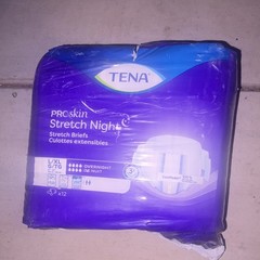 TENA PROskin Stretch Night Incontinence Briefs L/XL Overnight Purple 12 Ct