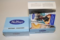 16 Nu-Hope Deep Convex Ostomy Pouches & Skin Barrier Med Oval Foam Drainable
