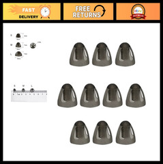 Medium 8mm Open Hearing Aid Domes – Replacement Ear Tips for Enhanced Sound Qual