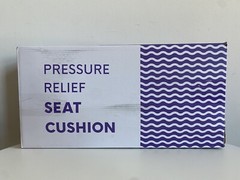 Cushion Lab Patented Pressure Relief Seat Cushion, Size Standard, Grey, Open Box