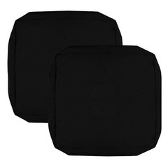 FLYMEI Patio Cushion Covers 24x24x4 24x24x4-2Packs-Cover Only, Black