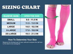 Open Toe Socks Doc Miller Compression 20-30 mmHg Recovery Varicose Veins PINK