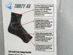 Thirty 48 Plantar Fasciitis Socks – Foot Compression Sleeves Black 1 Pair SMALL