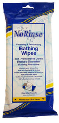 Cleanlife Products No-rinse Bathing Wipes Alcohol-Free 8 x 8 Inch (64 Count)