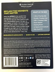 Audien Hearing Atom X Rechargeable Hearing Aids NEW