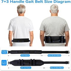 Gait Belt for Seniors Transfer Belt Handles Quick Release Patient Lift