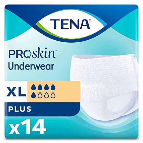 TENA ProSkin Plus Pull-On Underwear XL 56 Count