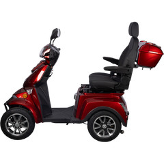 HS4W-A1R-N Heavy Duty 4 Wheel Mobility Scooters, Red Color