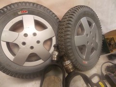 Invacare TDX SP Powertrax 3.00-8 Solid Filled Tire Wheel WheelChair FREEShipAft1