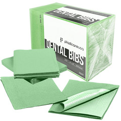 500 baberos dentales verdes desechables impermeables 13×18 tattoo medico mesa