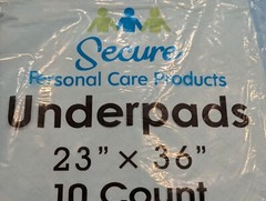Secure Personal Care Products Underpads 23″ X 36″ 20 count =20 Pads SP13150