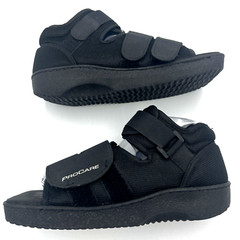 ProCare Medical Walking Shoes Black OpenToe Post-Op Break Unisex Sz S Adj Strap