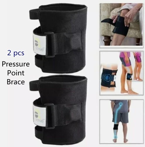2PCS Beactive Plus AS SEEN ON TV Pressure Point Brace Relieve Acupreeure Leg