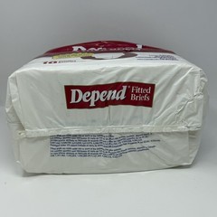Vintage Depend Fitted Briefs 18 Diapers Large 1996 USA Leakage Barrier 90s NOS