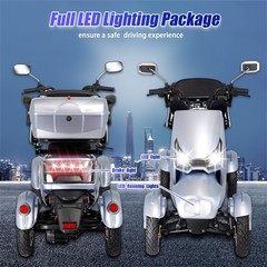 Four wheel Travel Mobility Scooter 800W 60V 20AH battery Motor for Adult Senior