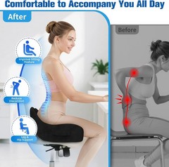 Cushion Lab Patented Pressure Relief Seat Cushion for Long Sitting Hours