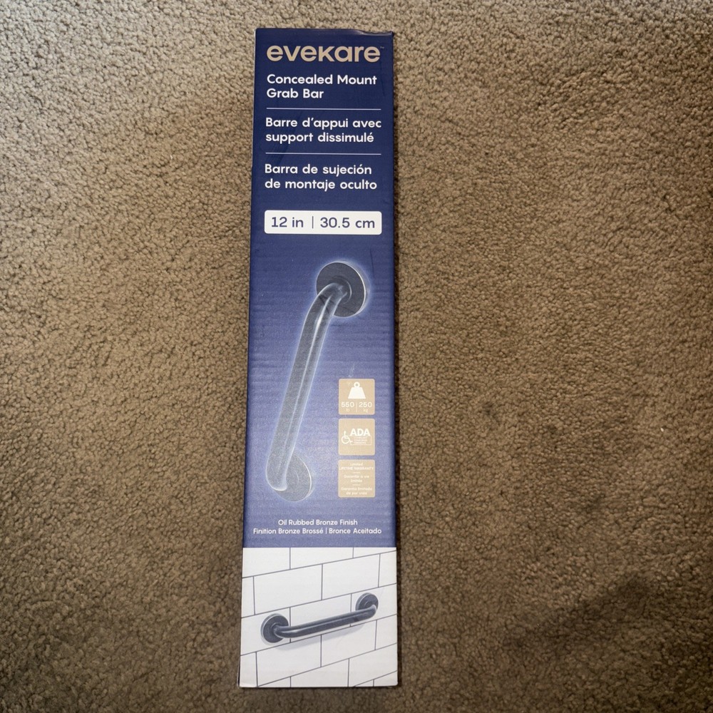 Decorative Shower Grab Bar Oil Rubbed Bronze 12″