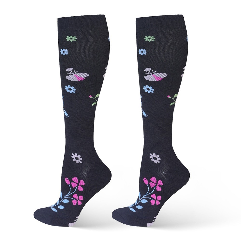 Unisex 20-30 mmHg Knee High Compression Socks Breathable Anti-Slip S/M/L/XL
