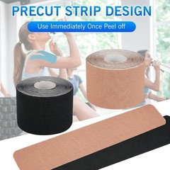 K Tape Precut Strips (40 Count, 10″) | Latex-Kinesiology Tape for Sports |