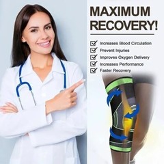 Knee Sleeve Compression Brace Support For Sport Joint Pain Arthritis Relief US