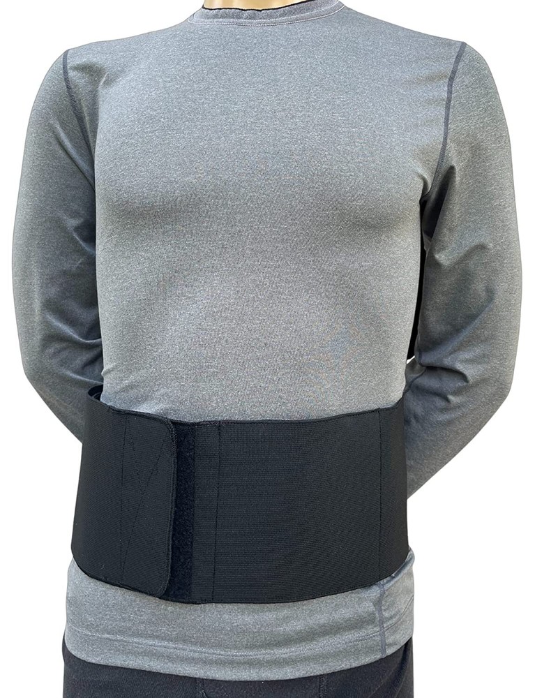 FLEXAMED UMBILICAL HERNIA BELT – 6,8 or 10 Inch Width – BLACK | MADE IN USA