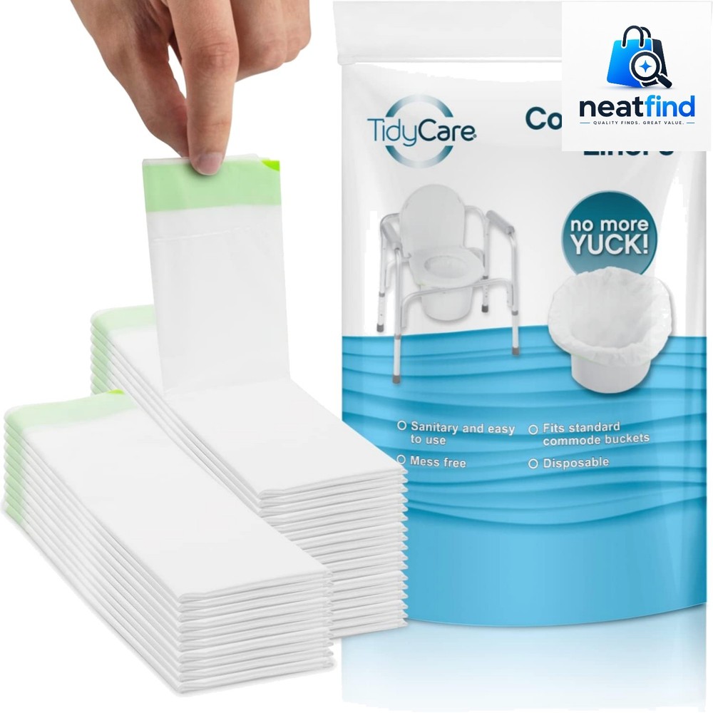 Bedside Commode Liners for Portable Toilet Chair Bucket and Bedpan | Value Pa…