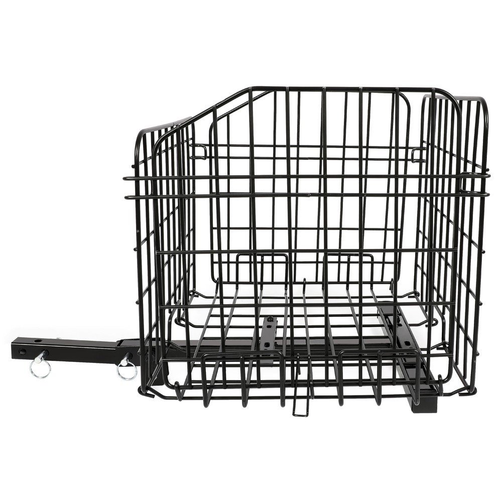 Rear Basket Accessory Folding For Most Mobility Scooters Sturdy Steel Black