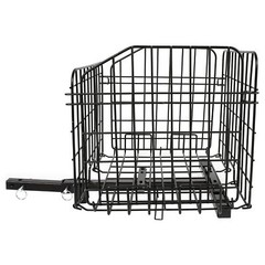 Rear Basket Accessory Folding For Most Mobility Scooters Sturdy Steel Black