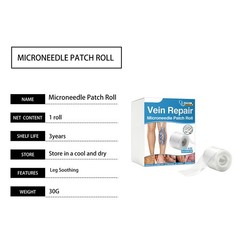 Vein Repair Microneedle Patch Roll Natural Post-Work Massaging Leg Skin Patches