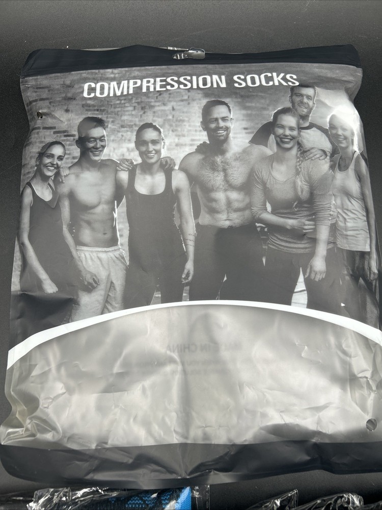 6 Pairs of Compression Socks L/XL Large & Extra Large Nursing/Athletic
