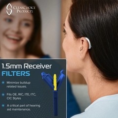 Starkey Hear Clear Wax Guards Filters for Hearing Aids-Cleaning Kit & Ear Tool