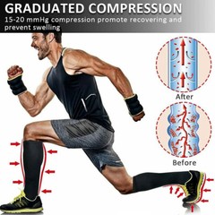 6x Compression Socks With Arch Graduated Support Sox 20-30 mmgh For Women Men