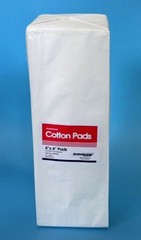 Burnishine 4″ x 4″ Cotton Pads, 1 Case of 20 Packages- 2,000 Pads Total