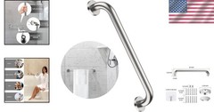 Durable 16 Inch Stainless Steel Grab Bar for Safer Showers – 500 lbs Support