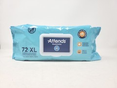 ATTENDS 72 XL PRE-MOISTENED SCENTED ADULT WASHCLOTHS