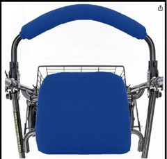 Top Glides Universal Soft Rollator Walker Seat and Backrest Blue ONLY Covers NEW